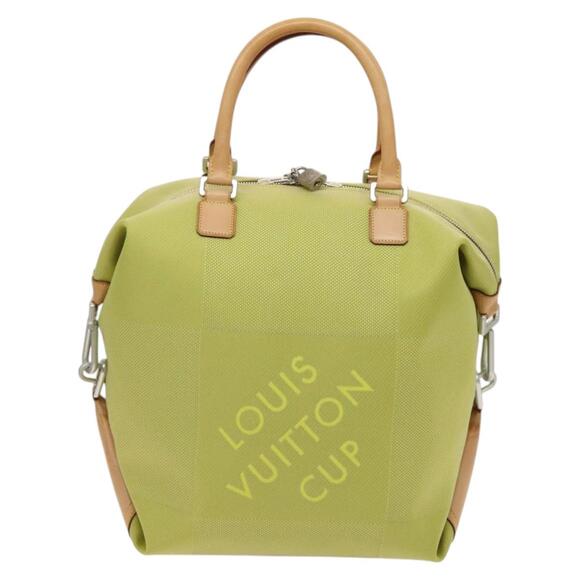 LOUIS VUITTON Damier Geant America Cube Bag Canvas Yellow M80633 - Picture 2 of 16